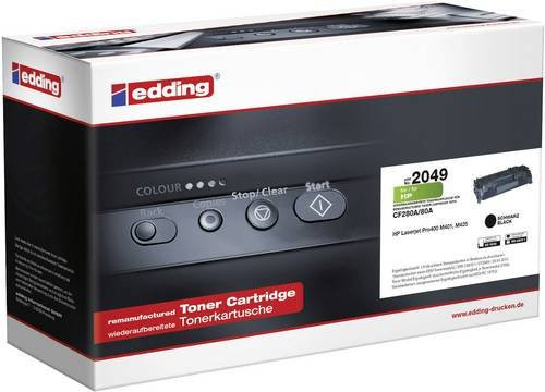 Edding Tonerpatrone kompatibel mit HP 80A und CF280A in Schwarz - Bild 1