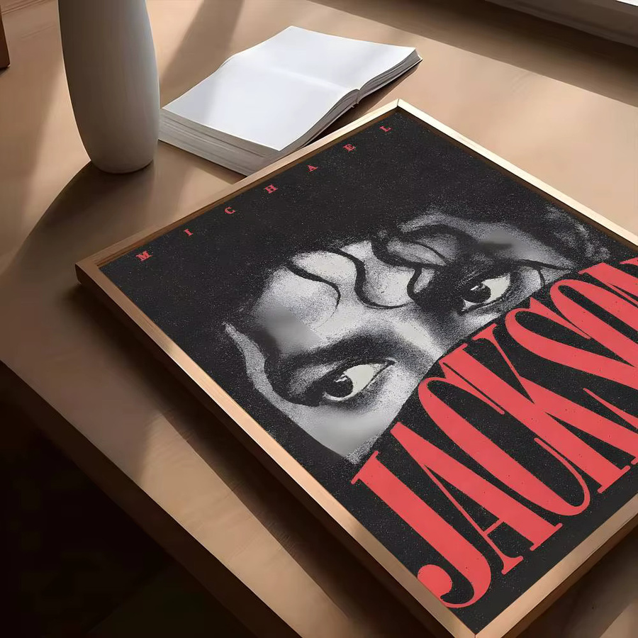 Michael Jackson Vintage-Poster-Aufkleber in Multicolour als wasserfeste Wandkunst für dein Wohnzimmer oder Schlafzimmer - Bild 6