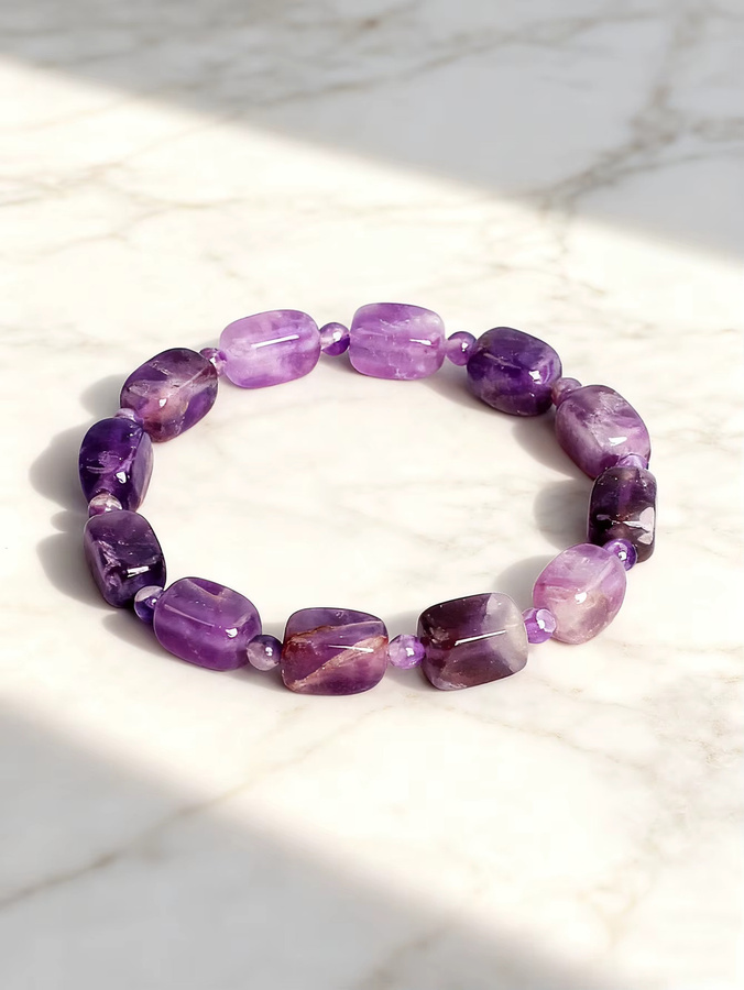 EmbraceNature Amethyst-Armband, Naturstein, Bunt, Unisex - Bild 2