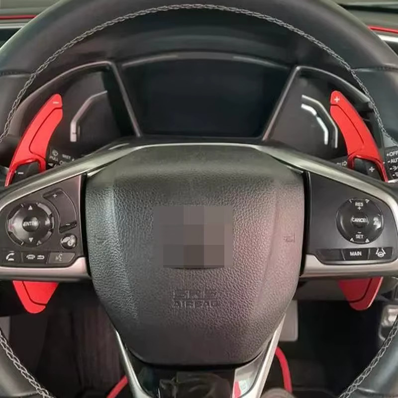 AULIGUS Aluminium Schaltwippen für Honda Civic Accord Spirior Odyssey in Silber und Grau - Bild 2