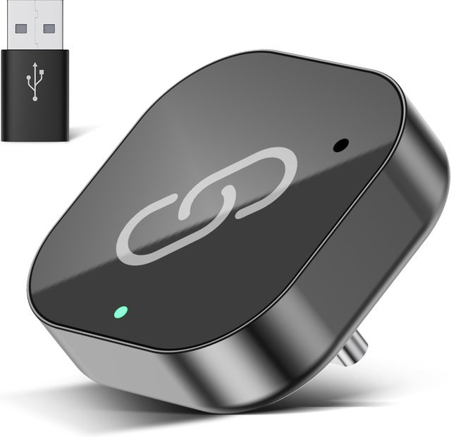 Spedal 2-in-1 CarPlay und Android Auto Adapter USB-C, kabelloser Dongle in Schwarz - Bild 1