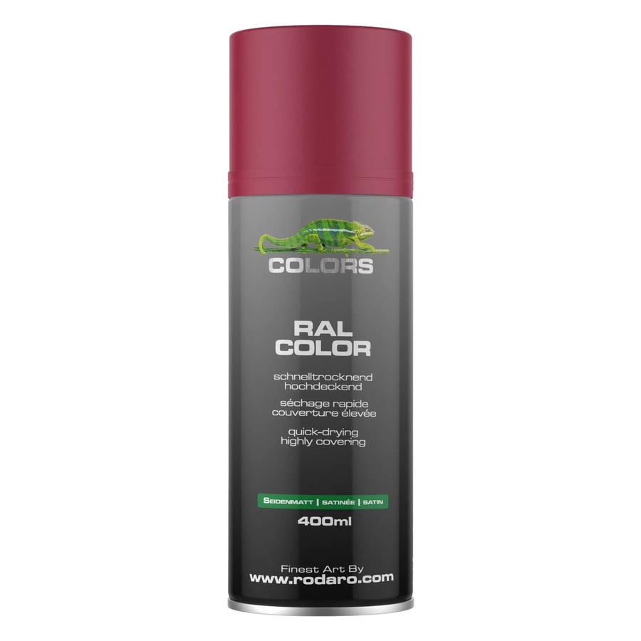 COLORS Sprühlack Rubinrot RAL 3003 Seidenmatt 400ml für Holz und wetterfeste Oberflächen - Bild 2
