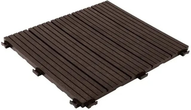 Karat Klickfliese Claire Terrassenfliese mit Klick-System in Braun B/B: 30 x 30 cm - Bild 1