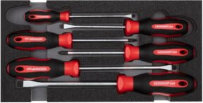 Gedore RED Schraubendreher-Set PH+SL 6-teilig aus Edelstahl - Bild 1