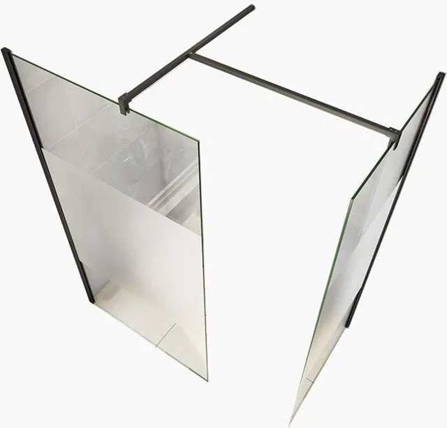 Duschparadies Walk-in Glas Duschkabine mit 8mm Nano Glas und Stabilisierungsstange, B/T/H: 85 x 90 x 200 cm - Bild 1