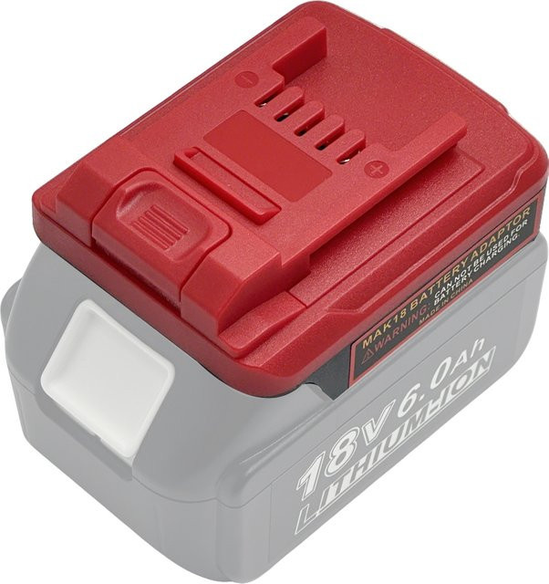Makita 18V Akku Adapter Konverter für Makita 18V Lithium-Ionen Akku Werkzeuge in Rot - Bild 1