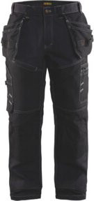 Blakläder Bundhose X1500 Handwerk in Schwarz mit Kniepolstertaschen und Cordura-Material, Konfektionsgröße DE: 98 - Bild 1
