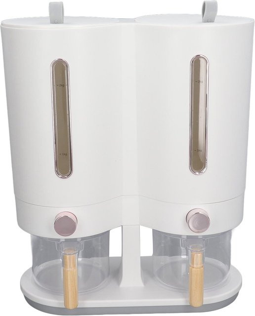 Aimo Doppel-Reiseimer für die Küche zum Lagern von Getreide und Reis, Rose Gold, 5 kg - Bild 1