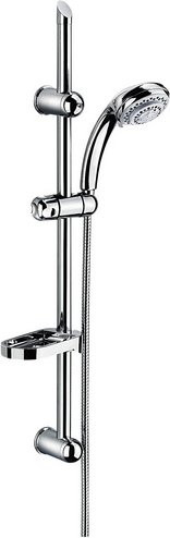 SCHÜTTE Duschbrauseset Fresh mit Handbrause und Wandstange, Chrom, Höhe: 7,6 cm - Bild 1