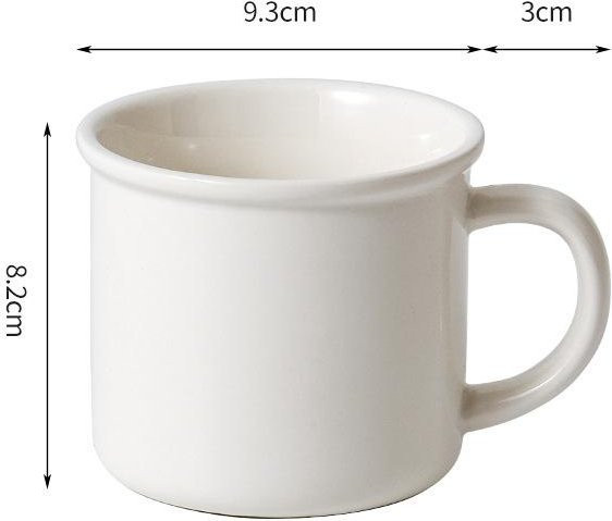 Keramikbecher Yiran Furniture in Weiß, mikrowellengeeignet, 350,5 ml - Bild 1