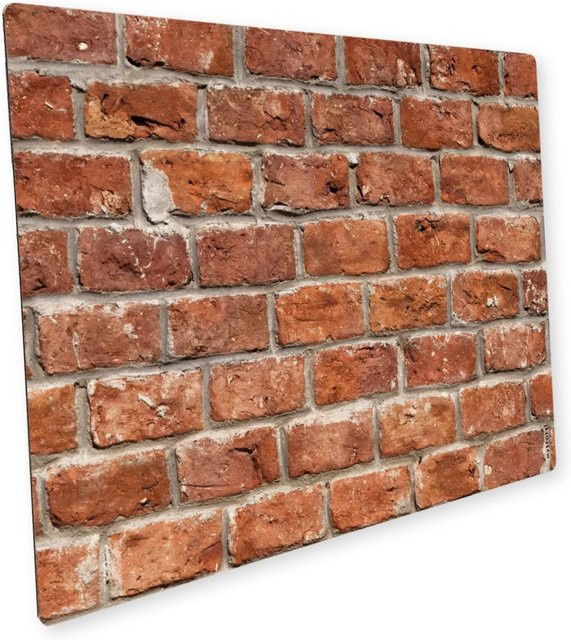 Myspotti Mini-Spritzschutzplatte Brick Wall in Stone Look, Farbe: Braun, Breite: 59 cm, Tiefe: 41 cm - Bild 1