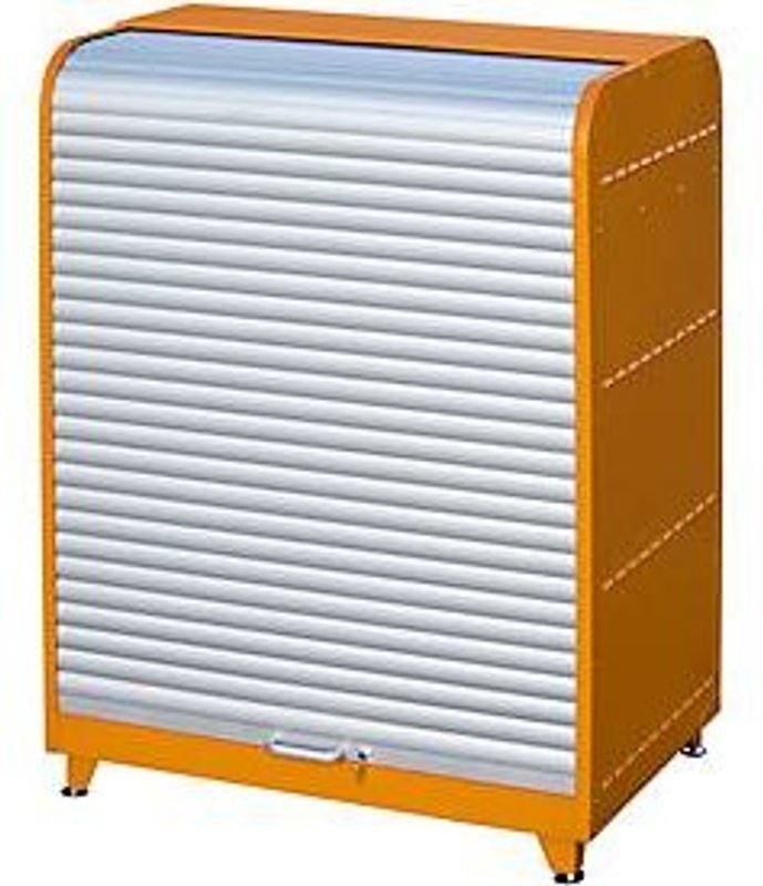 Bauer Südlohn Gefahrstoff-Rollladenschrank RSG-4 aus Stahl in Orange, B/T/H: 87,0 x 52,0 x 161,0 cm - Bild 3