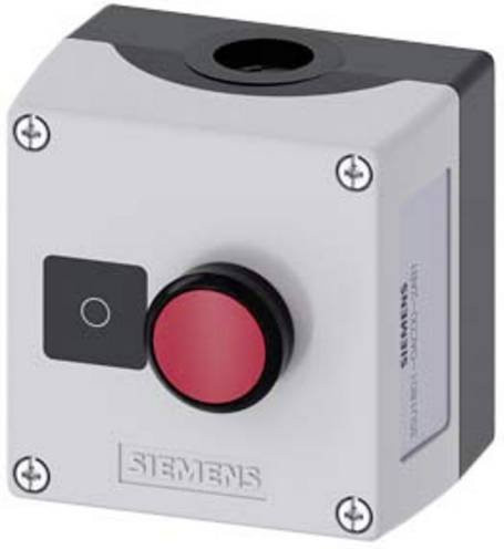 Siemens 3SU1801-0AC00-2AB1 Gehäuse für Drucktaster aus Kunststoff in Grau und Weiß mit Schutzart IP66, IP67 und IP69K - Bild 1
