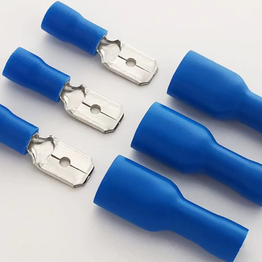100 Stück 50 Paar isolierte Crimp Terminals 16-14AWG mit männlichen und weiblichen Steckern in Blau - Bild 5