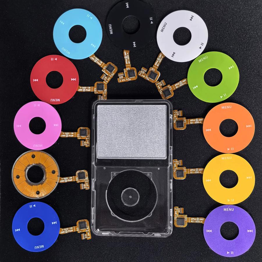 Apple Transparente Frontplatte mit Clickwheel-Flex-Tasten-Set für iPod Classic 6. und 7. Generation (80GB, 120GB, 160GB) - Bild 2