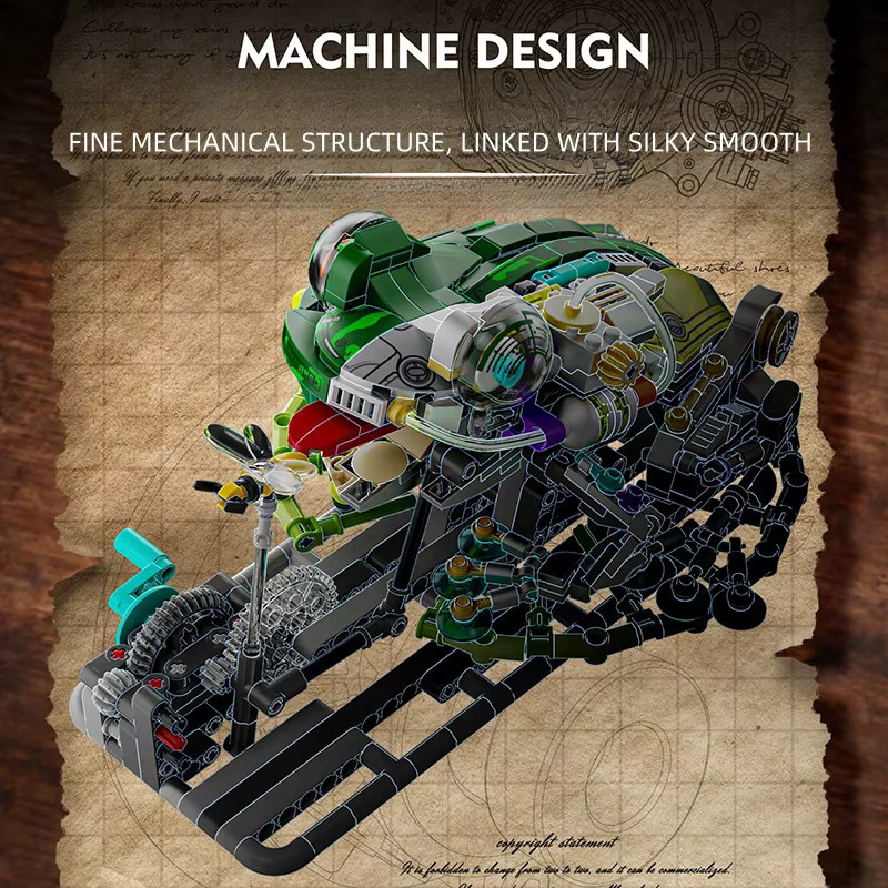 FUNXINEE Frosch-Bausteine Mechanisches Modell, 898 Teile - Bild 6