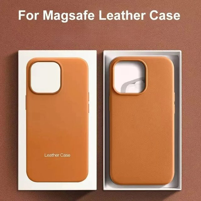 Apple Original MagSafe Magnetische Lederhülle für iPhone in Grün - Bild 1