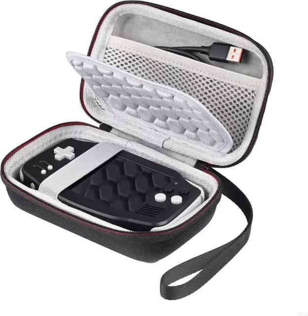 Stoßdämpfende Reisehülle für RG34XX Handheld Game Console, kratzfeste EVA-Tasche in Schwarz - Bild 1