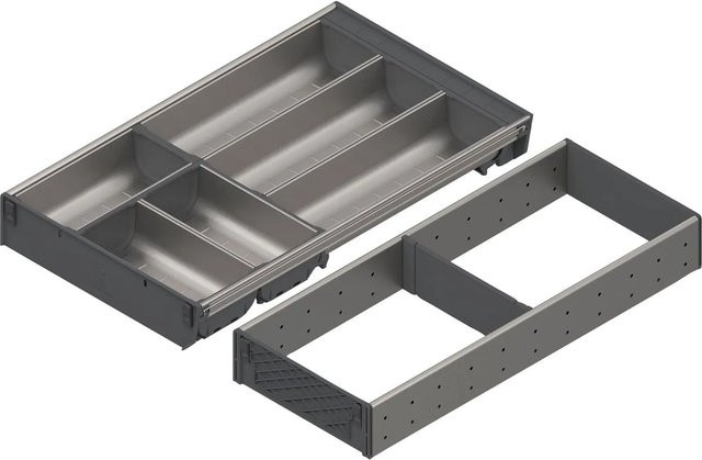 Blum Orga-Line Besteckkasten Komplettset für Schubladen Korpusbreite: 1.100-1.199 mm, Nennlänge: 500 mm, Farbe: Grau - Bild 1