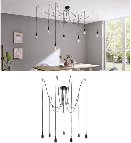 Paulmann Ketil 50390 Pendelleuchte LED E27 Schwarz - Bild 1