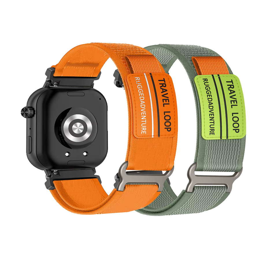 DAINU Uhrenarmband Nylon, Green and White, HONOR Choice Watch 2i - Bild 3