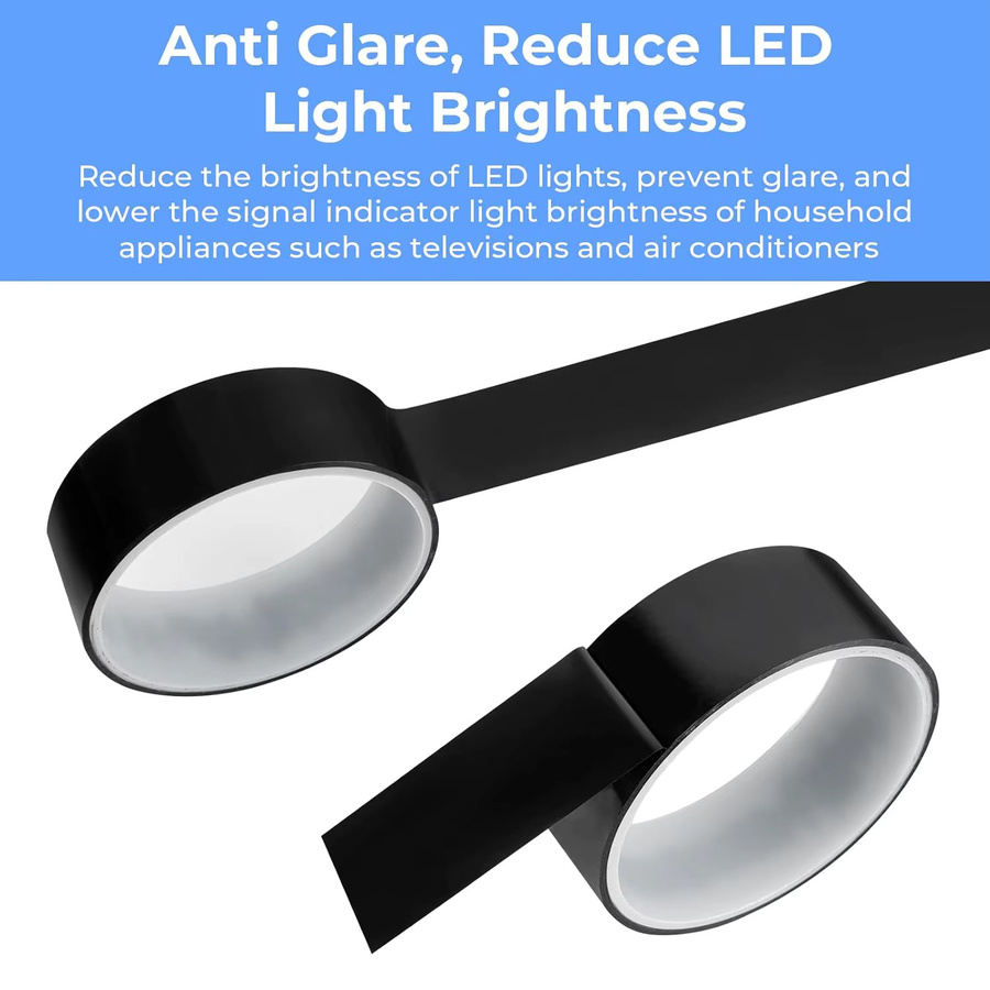 SCESSPACK Lichtdämpfungsband in Schwarz mit 50% Lichtdämpfung für LED oder Router - Bild 2