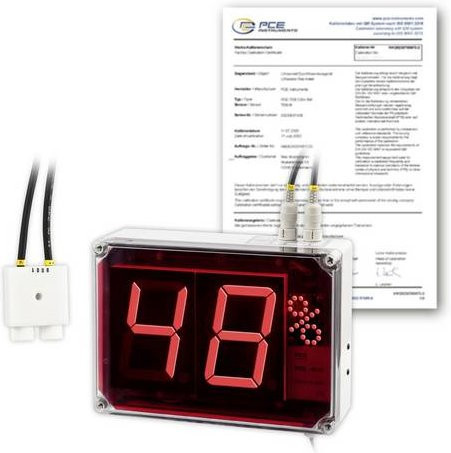 PCE Instruments PCE-G1-ICA Digitalanzeige in Rot mit ISO-Kalibrierung - Bild 1