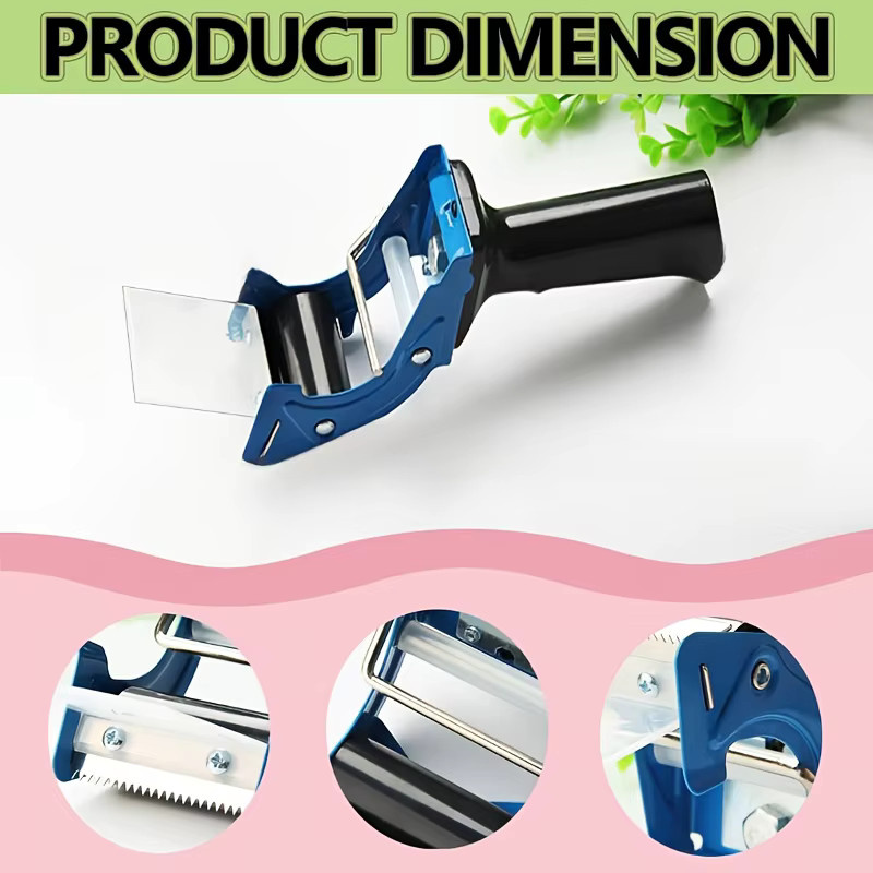 YITAPE Pro Handgehaltener Klebebandspender Blau Ergonomische Manuelle Versiegelungsmaschine für Schnelles Kartonieren und Verpacken - Bild 5
