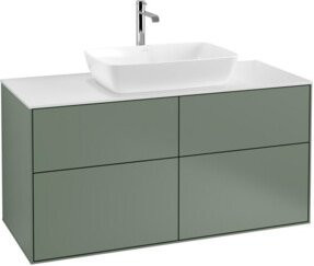V&B Waschtischunterschrank Finion in Weiß lackiert, Breite: 120 cm, Tiefe: 50,1 cm - Bild 1