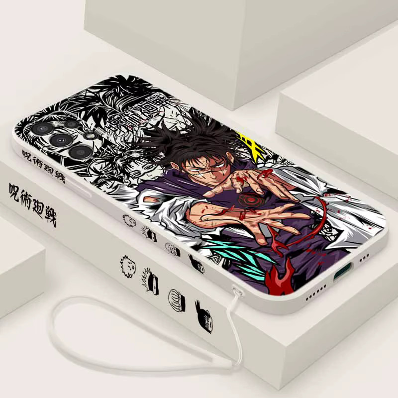 Jujutsu Kaisen Choso Silikon Handyhülle mit Liquid Left Rope für Samsung Galaxy S26 S25 S24 S23 S22 S21 S20 Ultra Plus Lite, Mehrfarbig - Bild 2
