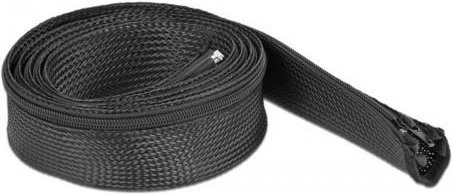 Delock Geflechtschlauch aus Polyester in Schwarz, Durchmesser: 35 mm, Länge: 2 m - Bild 1