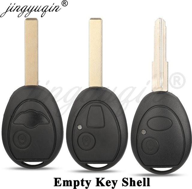 Jingyuqin Auto Schlüssel Shell mit 2 Tasten Fernbedienung in Schwarz für Land Rover Discovery 199-2004, BMW Mini Cooper R50 R53 S 2001-2005 und MG7 - Bild 1