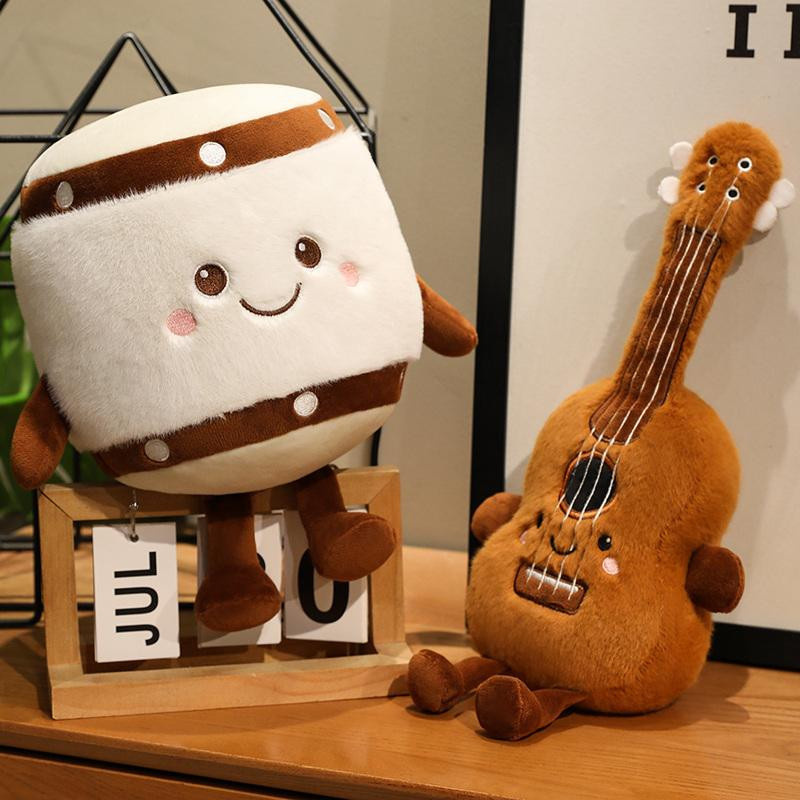GDzaccly Plüschtier Musik Instrument Braun - Bild 3