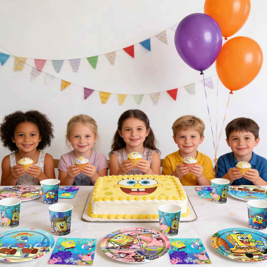 Potdemiel SpongeBob Party-Dekorations-Set, 120-teiliges Set - Bild 3