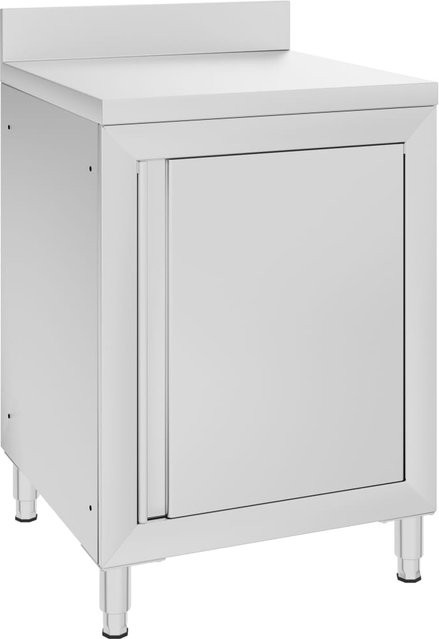 Vidaxl Gastronomischer Küchenschrank aus Edelstahl in Silber, B/T/H: 60 x 60 x 96 cm - Bild 1