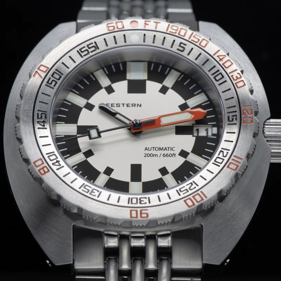 SEESTERN Taucheruhr, Automatik, Edelstahl, Saphirglas, 20 ATM, Herren - Bild 4