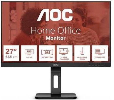 AOC 27E3QAF LED-Monitor Full HD IPS 27 Zoll Schwarz mit HDMI - Bild 1