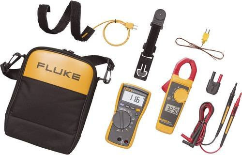 Fluke 116/323 Digitales Hand-Multimeter mit Stromzange, LoZ CAT III 600V, 6000 Counts, Gelb - Bild 1