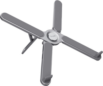 Macy Klappbarer Laptop-Ständer aus Aluminium, Grau - Bild 1