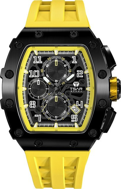 Tsar Bomba Chronograph, Quarz, Edelstahl, 44 mm, Herren, Schwarz - Bild 1