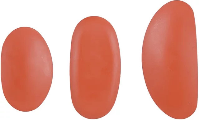 3-teiliges Keramik-Werkzeugset aus Silikon und Gummi in Orange für DIY-Skulpturen und Tonmodellierung - Bild 1