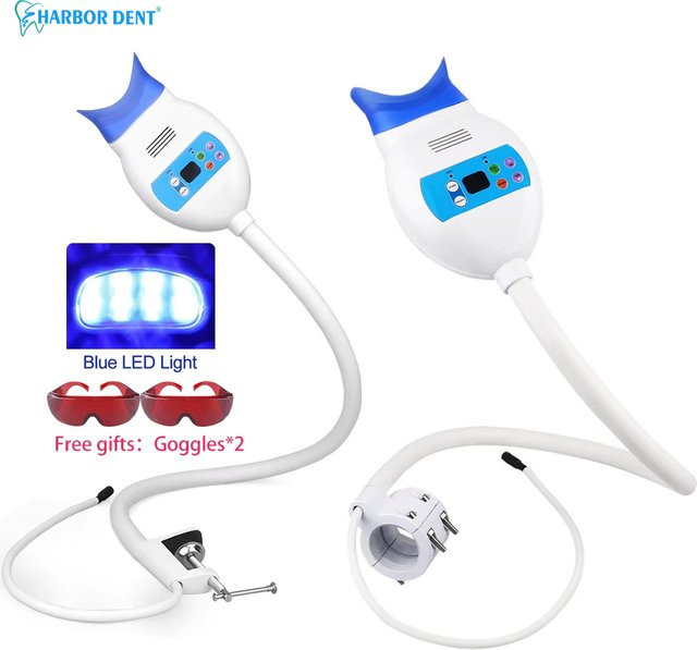 HARBOR DENT Dental Kaltlicht Lampe mit 8 LED für professionelle Zahnaufhellung in Weiß - Bild 1