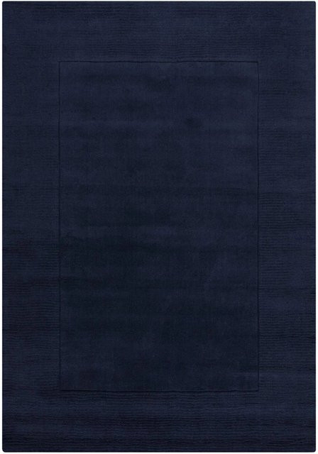 Flair Rugs Wollteppich Wool Border in Blau, B/T: 120 x 170 cm - Bild 1