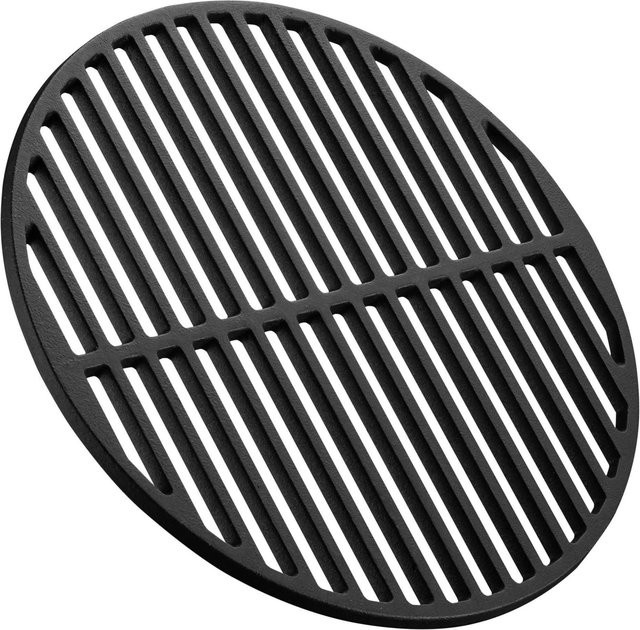 Wiltec Gusseisen Grillrost Schwarz Durchmesser: 34,5 cm für Holzkohlegrill und Gasgrill - Bild 1