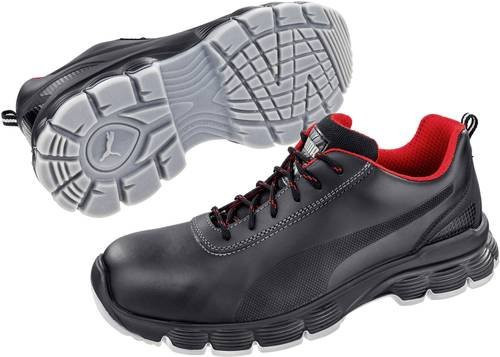Puma Safety Sicherheitsschuh Pioneer Low S3 aus Vollrindleder in Schwarz, Größe 40 - Bild 1
