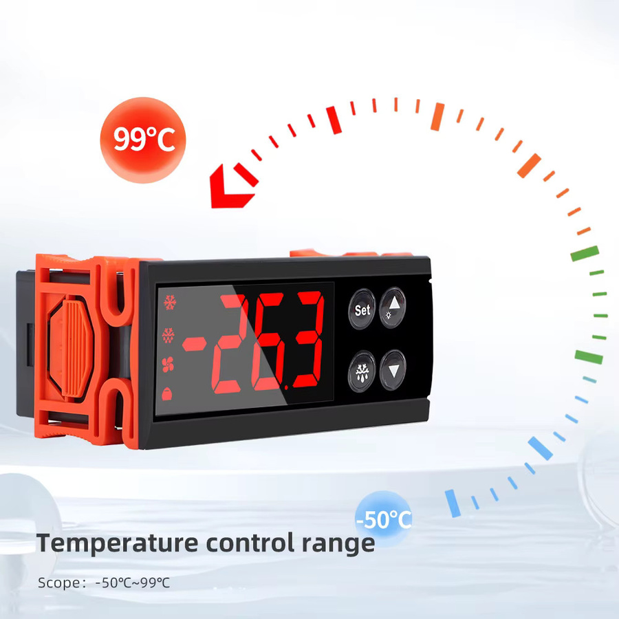 JUANJUAN ECS-961NEO Digitaler Thermostat und Luftfeuchtigkeitsregler in Schwarz - Bild 3