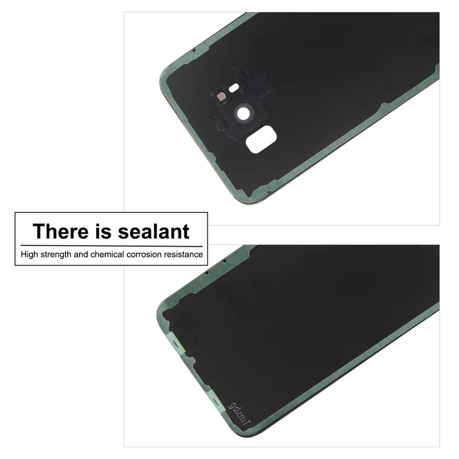 Samsung Rückkamera-Linse mit Akkuabdeckung und Rückgehäuse für S8 und S8 Plus in Schwarz - Bild 4