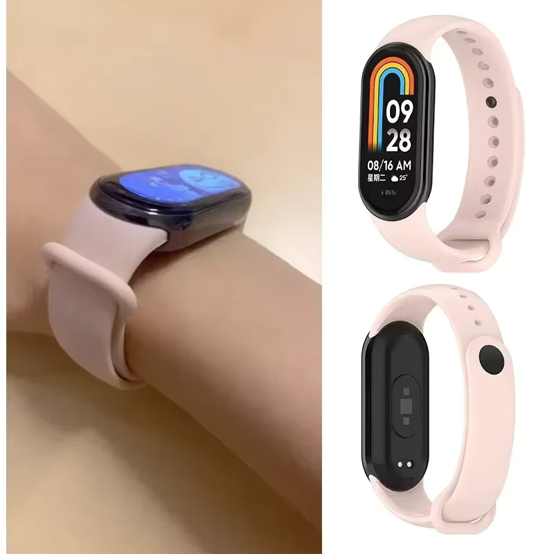 Xiaomi Silikonarmband, Schwarz, Unisex, für Mi Band 9, 8, 10 - Bild 2