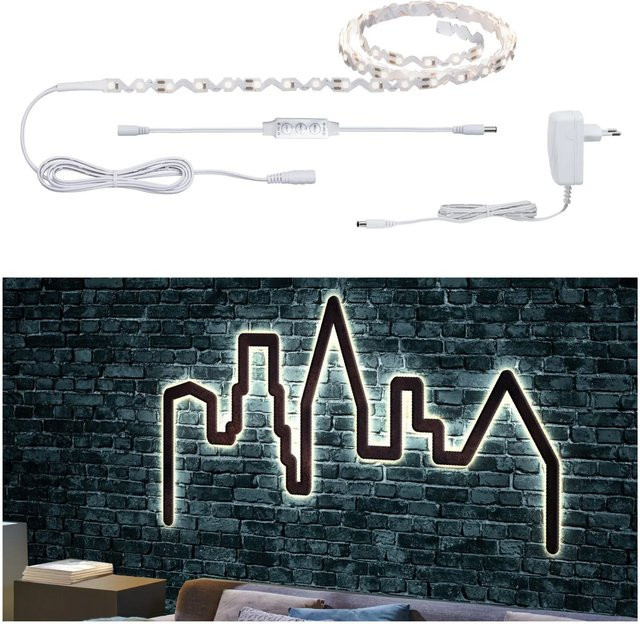 Paulmann FlexLED 3D LED-Streifen-Basisset Warmweiß mit Netzteil, 1,5 m Länge - Bild 1