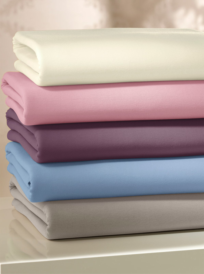 Estella Spannbetttuch aus Feinjersey in Blau, 150 x 200 cm - Bild 2